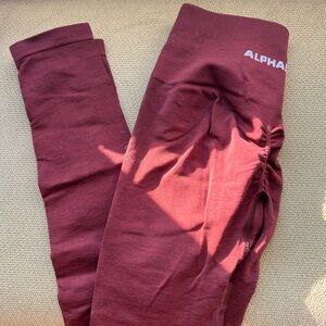Alphalete Amplify Leggings, Copper, size small